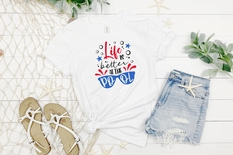 Life is Better at the Pool Summer SVG SVG Hippo Creations 