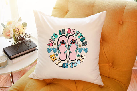 Life Is Better In Flip Flops PNG Sublimation Sublimation designartist 