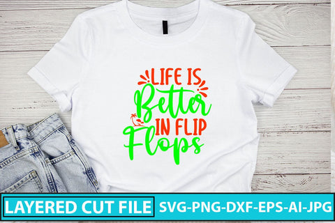 Life Is Better In Flip Flops SVG Cut File SVG Syaman 