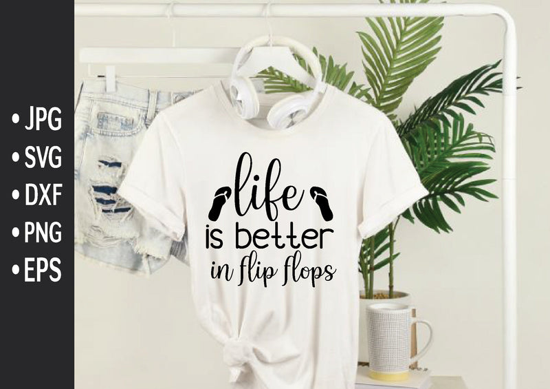 life is better in flip flops SVG md faruk hossain 