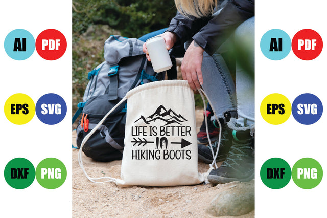 Life is Better in Hiking Boots SVG CraftlabSvg29 