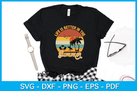 Life Is Better In The Summer PNG Summer Sublimation Printable File Sublimation Creativedesigntee 