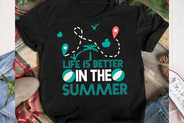 Life is Better In The Summer SVG Cut File, Aloha Summer SVG Cut File,Aloha Summer SVG Design, Summer SVG Quotes, Summer Sublimation PNG,Funny Summer SVG Bundle,Summer SVG Bundle, Beach Quotes, Vacation t shirt SVG BlackCatsMedia 