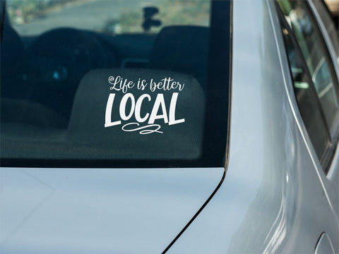 Life is Better Local | SVG Cut File for Silhouette, Cricut & more | Hand Lettered Design SVG Maple & Olive Designs 