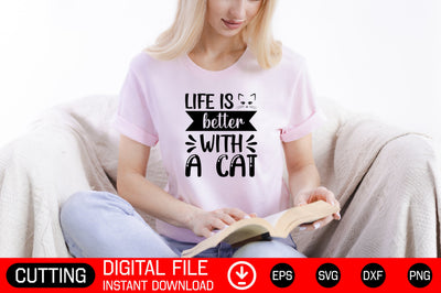Life Is Better With A Cat SVG CraftlabSvg29 