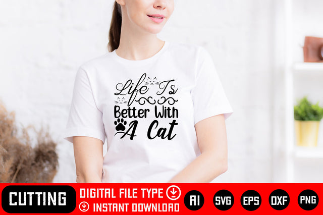 Life Is Better With A Cat SVG CraftlabSvg29 