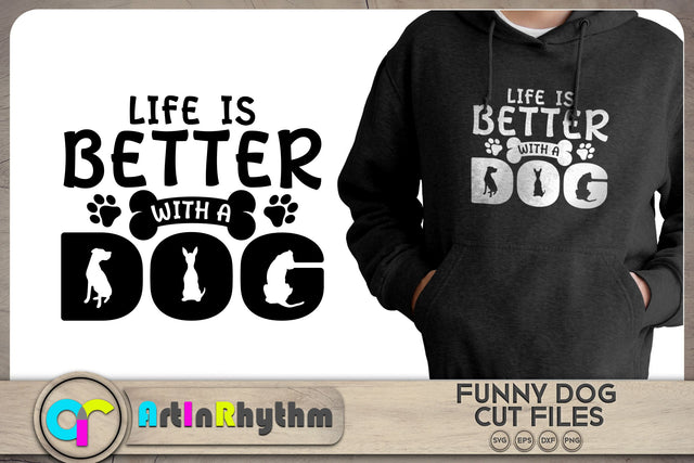 Life is better with a dog SVG Artinrhythm shop 