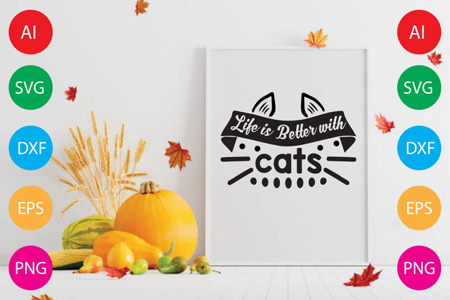 Life is Better with Cats SVG CraftlabSvg29 