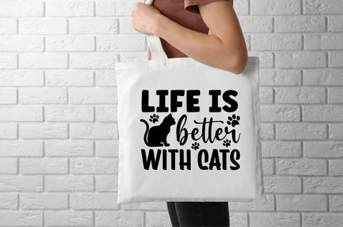 Life is better with cats SVG SVG DESIGNISTIC 