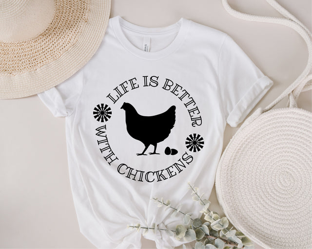Life is Better with Chickens svg, Chicken svg, png, dxf, eps cutting file Commercial Use SVG Fauz 