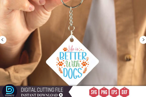 Life is better with dogs SVG SVG DESIGNISTIC 