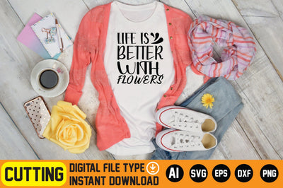 Life is Better with Flowers SVG CraftlabSvg29 