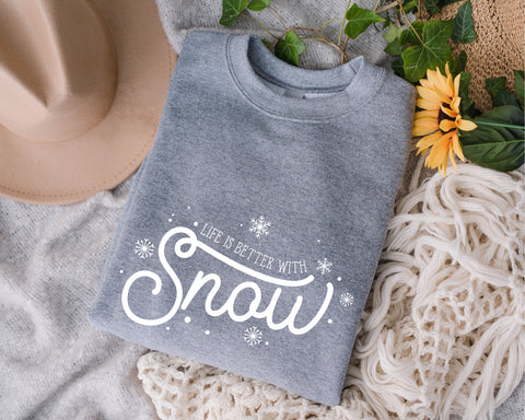 Life is Better with Snow Svg, Snow svg, Winter wonderland svg, New year svg, Winter svg, Snowflake svg, Stay Cozy svg, Winter Season svg SVG Fauz 