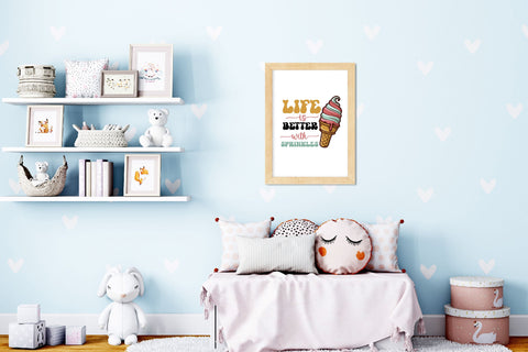 Life is Better with Sprinkles Ice Cream Sublimation Rupkotha 