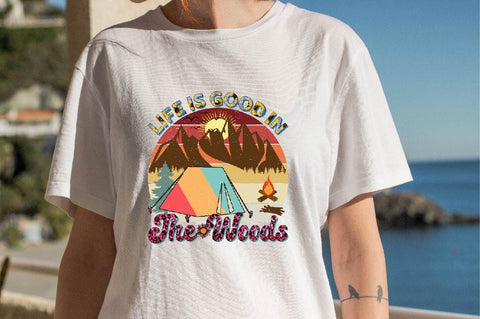 Life is Good in the Woods Sublimation SVGArt 