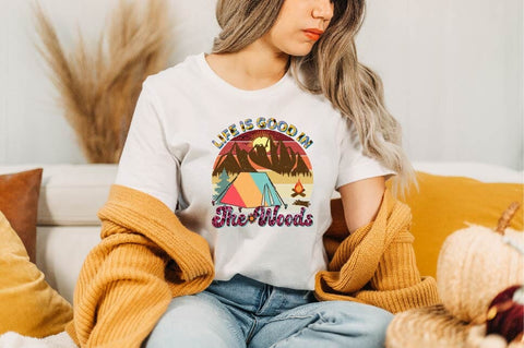 Life is Good in the Woods Sublimation SVGArt 
