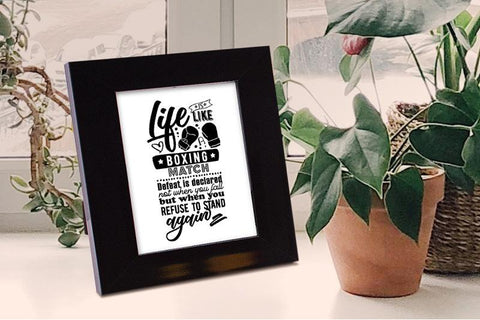 Life is like a Boxing Match SVG SVG VectorSVGdesign 