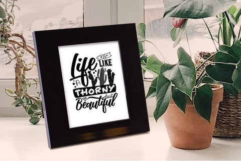Life is like a cactus SVG SVG VectorSVGdesign 