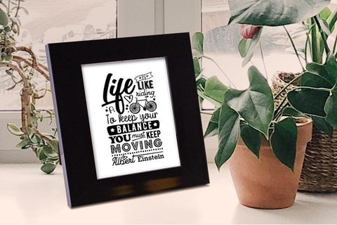 Life is like riding a bicycle SVG SVG VectorSVGdesign 