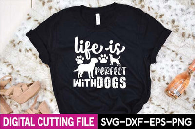 life is perfect with dogs SVG designer krishna 