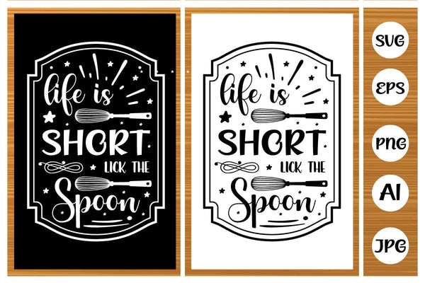 Life Is Short Lick The Spoon SVG Cut File, Keto SVG, Drinking Coffee C - So  Fontsy
