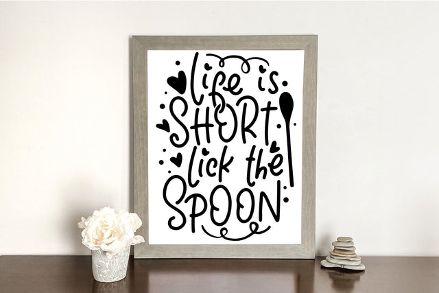 Life Is Short Lick The Spoon SVG SVG dapiyupi store 