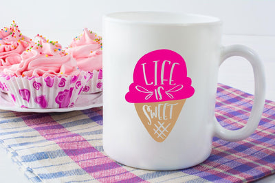Life is Sweet SVG | Ice Cream SVG | Summer SVG So Fontsy Design Shop 