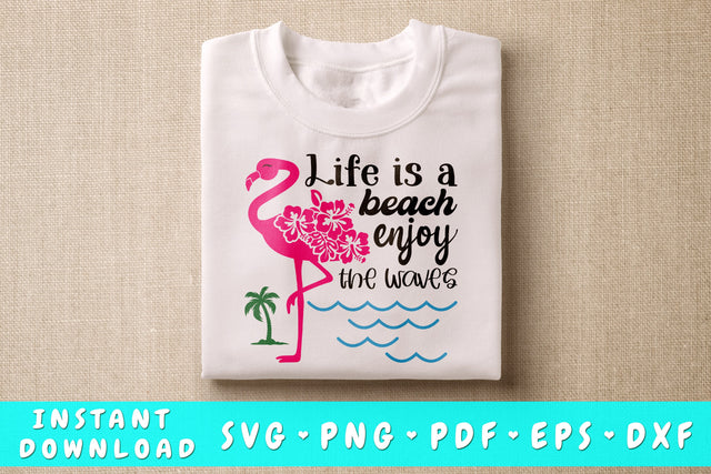 Life Is The Beach Enjoy The Waves SVG SVG HappyDesignStudio 