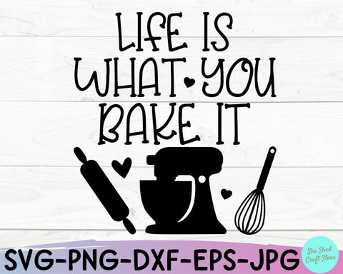 Life Is What You Bake It Christmas Pot Holder SVG SVG She Shed Craft Store 