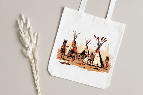Life of Native American Clipart Bundle Sublimation Regulrcrative 