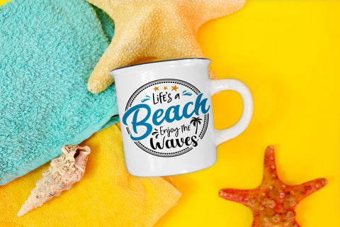 Life's a Beach Enjoy The Waves Summer SVG SVG Hippo Creations 