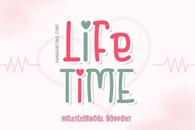 Lifetime - Handwriting Font Font AnningArts Design 