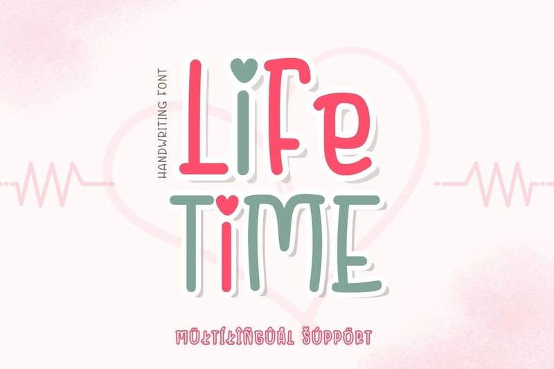 Lifetime - Handwriting Font Font AnningArts Design 