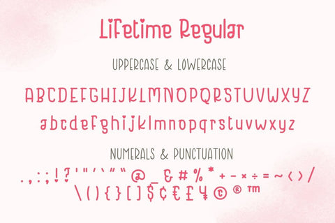 Lifetime - Handwriting Font Font AnningArts Design 