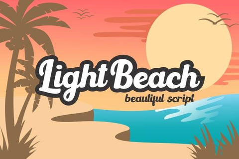 Light Beach Font eknojistudio99 