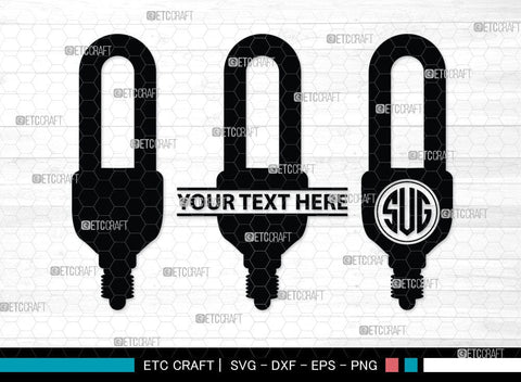 Light Bulb Monogram, Light Bulb Silhouette, Light Bulb SVG Cut Files, Light Svg, Energy Bulb Svg, Energy Saving Light Silhouette, SB00075 SVG ETC Craft 