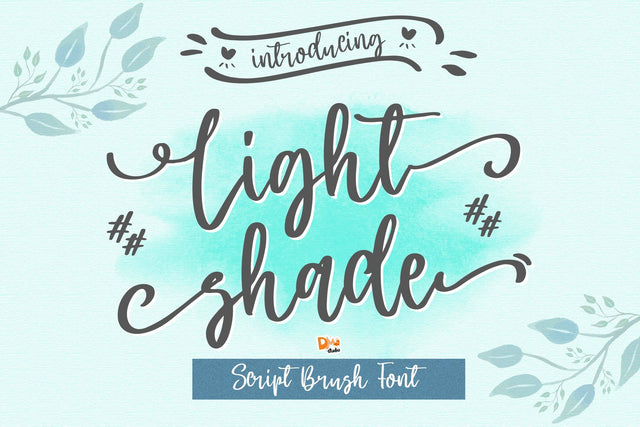 Light Shade Font Dm Letter Studio 