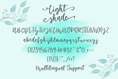 Light Shade Font Dm Letter Studio 