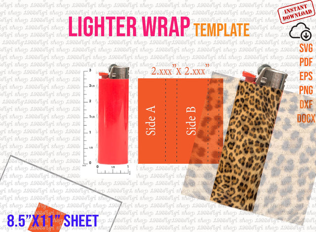 Lighter Svg, Lighter Template, Lighter Label Template, Lighter Wrapper Template, Lighter Svg, Lighter Wrap Template Svg, Png, Dxf, Docx, Eps SVG 1966digi 