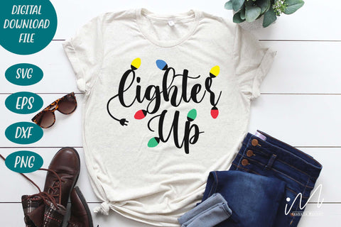 Lighter up svg, Christmas light svg, Vintage Lighter svg, Merry Christmas t shirt, Holiday svg, SVG Isabella Machell 