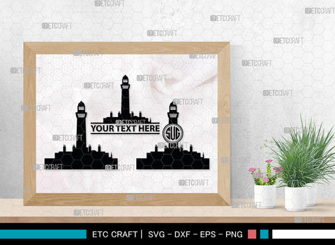 Lighthouse Monogram, Lighthouses Silhouette, Lighthouses SVG, Lighthouse Svg, Nautical Svg, SB0006 SVG ETC Craft 