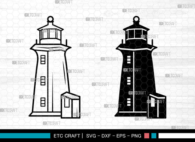 Lighthouse SVG, Lighthouse SVG, Lighthouse Stencil Svg, Nautical Lighthouse Svg, Lighthouse Icon Svg, Lighthouse Decal Svg, Lighthouse SVG ETC Craft 