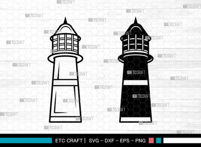 Lighthouse SVG, Lighthouse SVG, Lighthouse Stencil Svg, Nautical Lighthouse Svg, Lighthouse Icon Svg, Lighthouse Decal Svg, Lighthouse SVG ETC Craft 