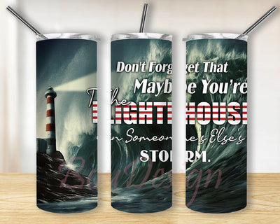 Lighthouse tumbler wrap, lighthouse tumbler png, nautical tumbler, digital downloads Sublimation BouDesign 