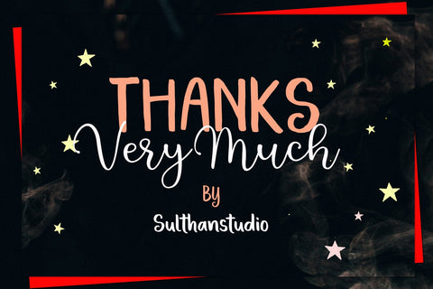 Lighting Start Font Sulthan studio 