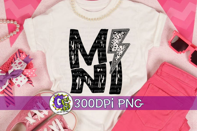 Lightning Bolt Mini PNG for Sublimation Sublimation Greedy Stitches 