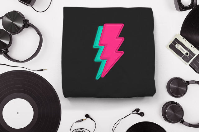 Lightning Bolt with Shadow Applique Embroidery Embroidery/Applique DESIGNS Risa Rocks It 
