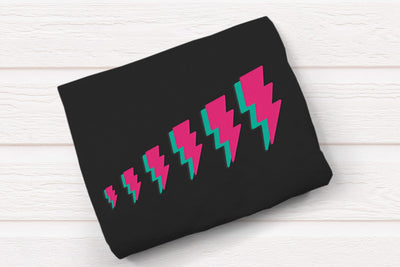 Lightning Bolt with Shadow Mini Embroidery Embroidery/Applique DESIGNS Risa Rocks It 