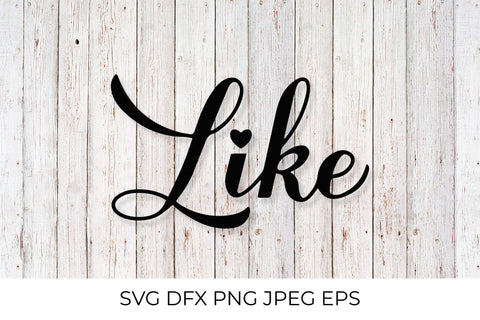 Like calligraphy hand lettering SVG LaBelezoka 