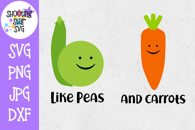 Like Peas and Carrots - Twin Bodysuit SVG SVG ShootingStarSVG 